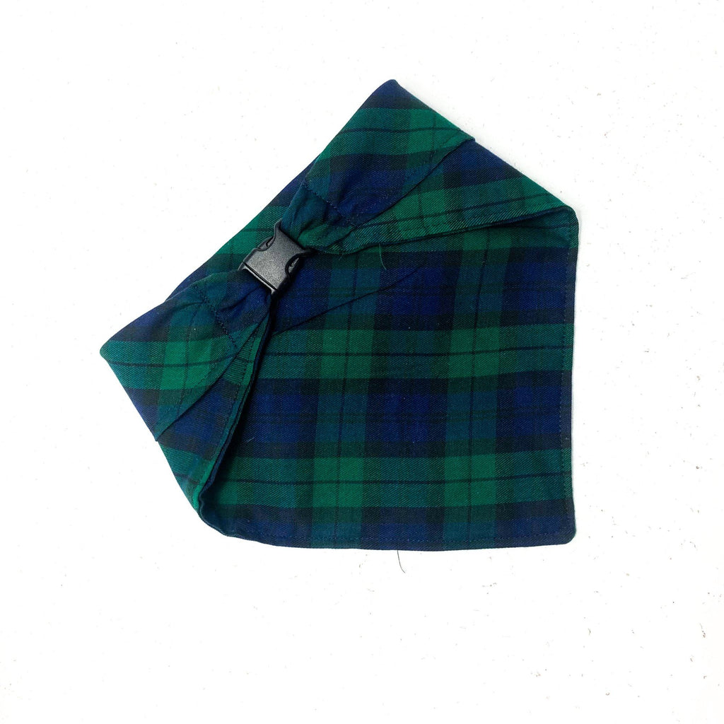 Black Watch Plaid Dog Bandana Bandana Three Wags 